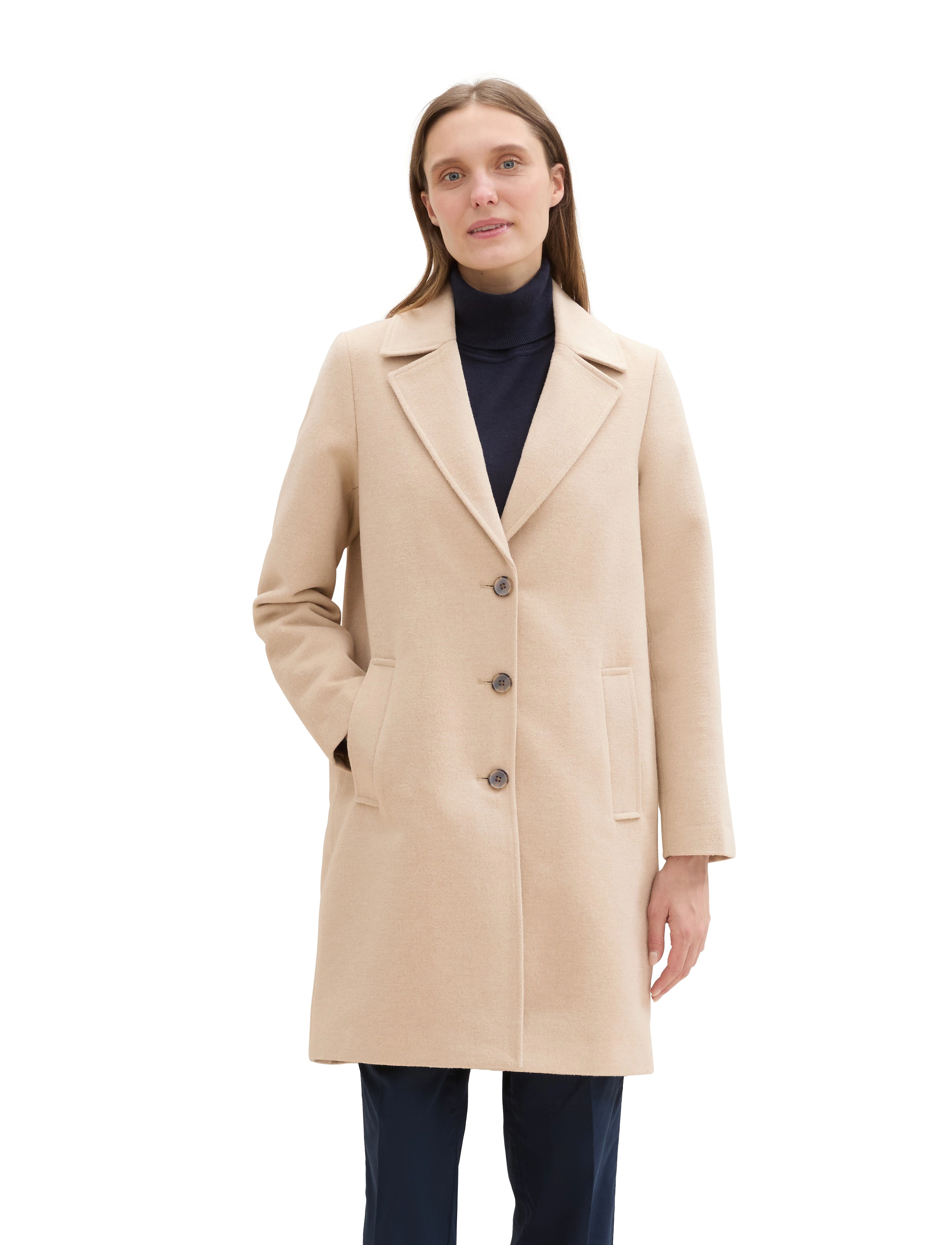 Tom Tailor - long coat - soft ivory melange - 4