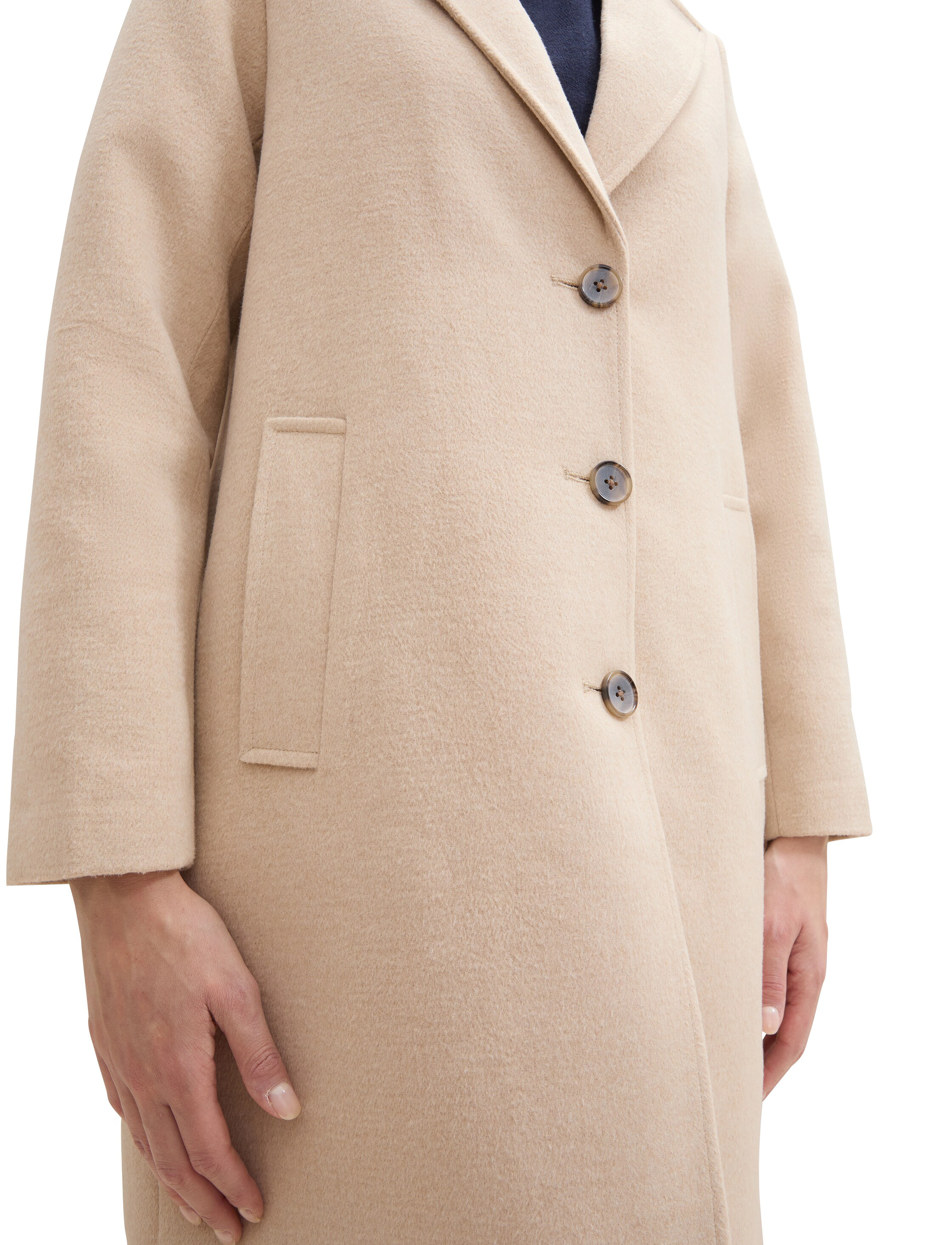 Tom Tailor - long coat - soft ivory melange - 2