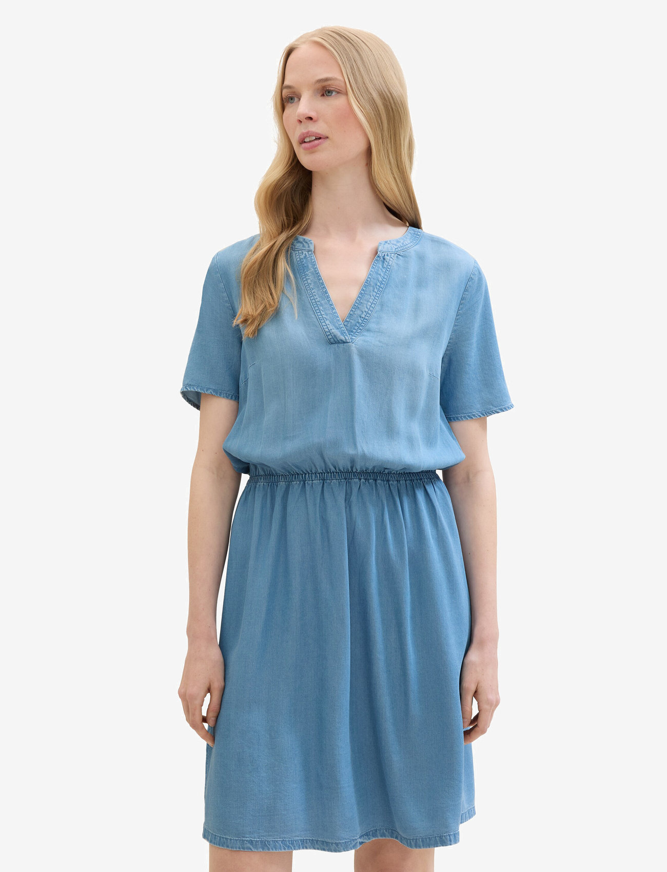Tom Tailor - dress denim look - jeanskleider - clean mid stone blue denim - 4