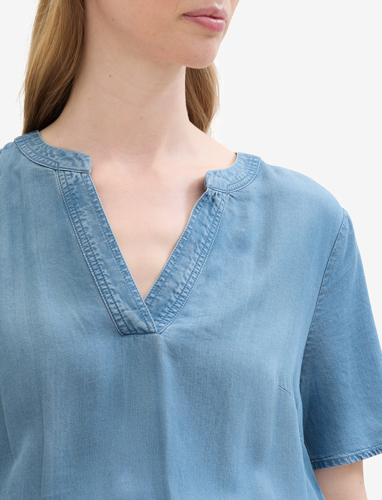 Tom Tailor - dress denim look - jeanskleider - clean mid stone blue denim - 5