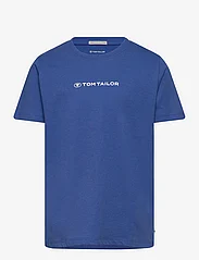 Tom Tailor - printed t-shirt - lühikeste varrukatega t-särgid - soft sapphire blue - 0