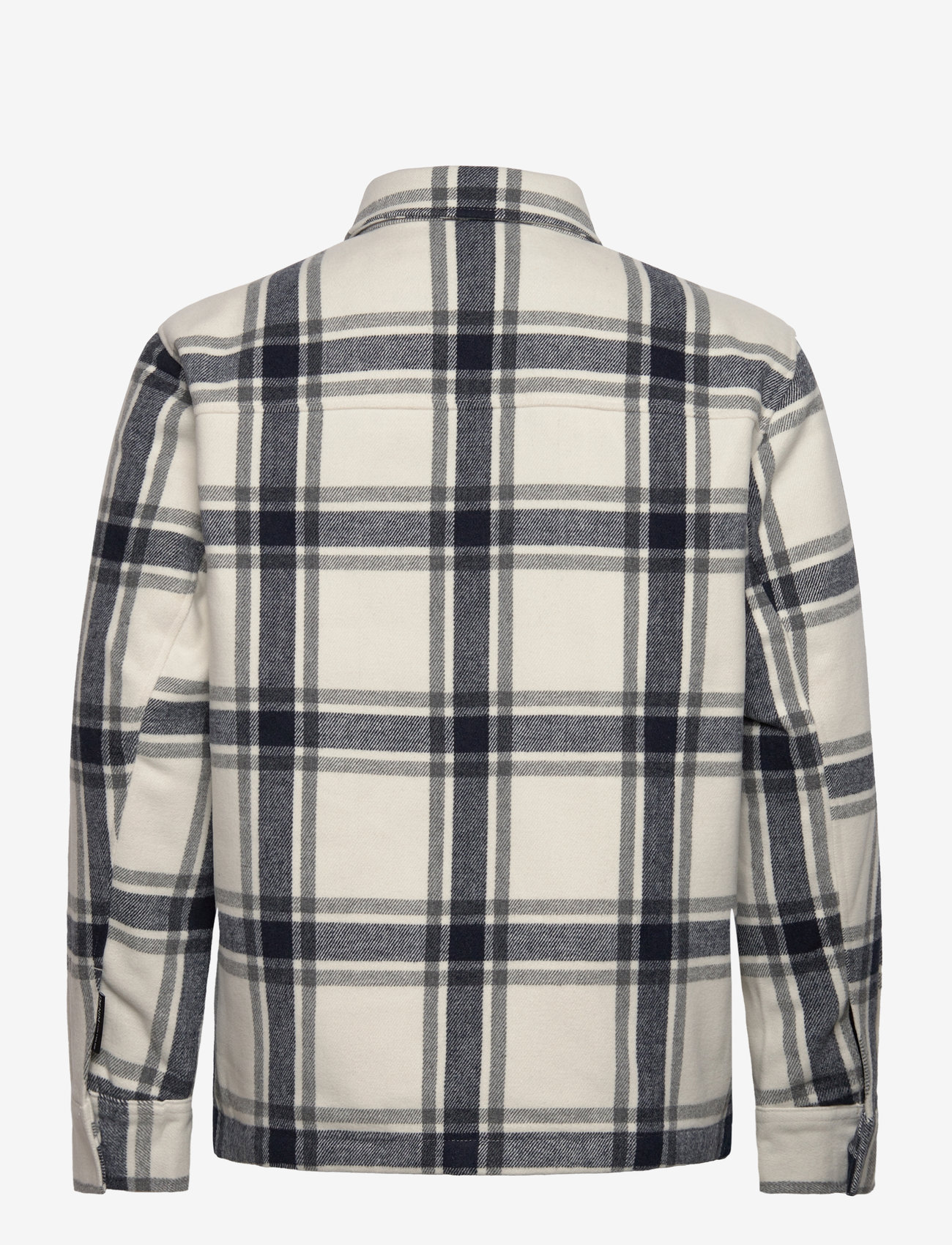 Tom Tailor - cosy shirt jacket - beige wool check - 1