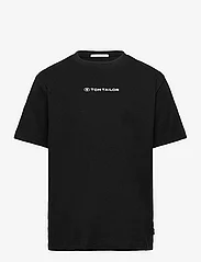 Tom Tailor - regular printed t-shirt - lühikeste varrukatega t-särgid - black - 0