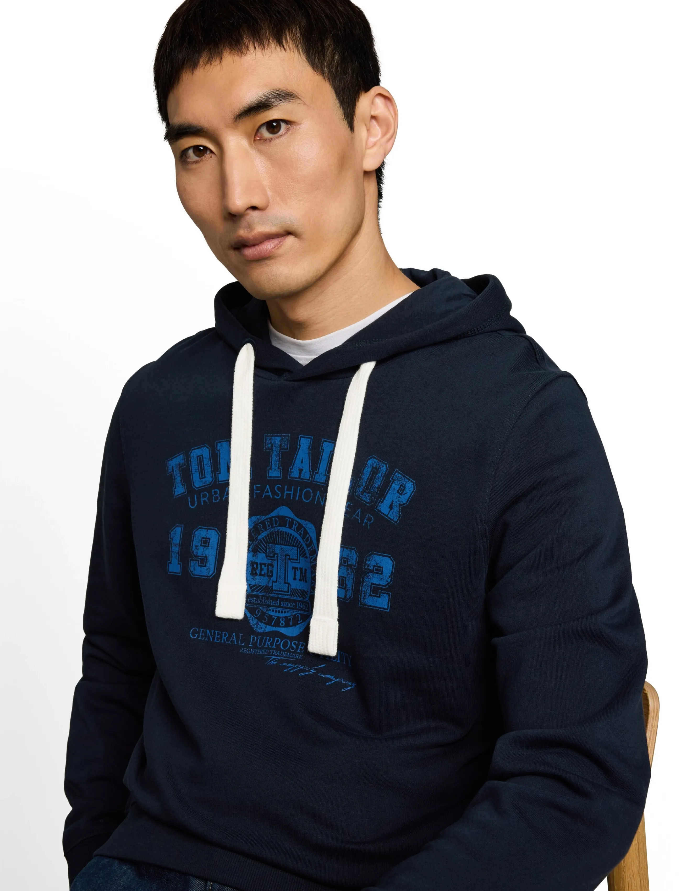 Tom Tailor - printed hoodie - hoodies - dark navy blue - 5