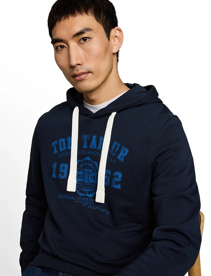 Tom Tailor - printed hoodie - hoodies - dark navy blue - 5