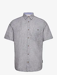 Tom Tailor - cotton linen shirt - lowest prices - smokey olive green chambray - 0