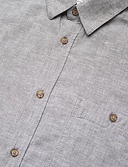 Tom Tailor - cotton linen shirt - lowest prices - smokey olive green chambray - 8