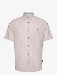 Tom Tailor - cotton linen shirt - linneskjortor - caramel beige chambray - 0