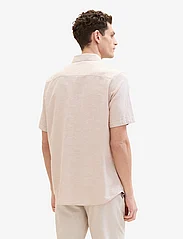 Tom Tailor - cotton linen shirt - pellavakauluspaidat - caramel beige chambray - 3