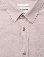 Tom Tailor - cotton linen shirt - linneskjortor - caramel beige chambray - 7
