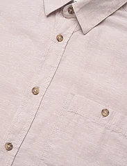 Tom Tailor - cotton linen shirt - linneskjortor - caramel beige chambray - 8