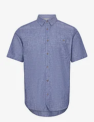 Tom Tailor - cotton linen shirt - pellavakauluspaidat - leasure blue chambray - 0