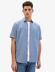 Tom Tailor - cotton linen shirt - pellavakauluspaidat - leasure blue chambray - 2