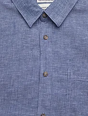Tom Tailor - cotton linen shirt - linneskjortor - leasure blue chambray - 4
