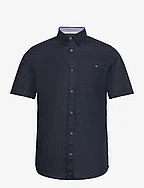 cotton linen shirt - SKY CAPTAIN BLUE