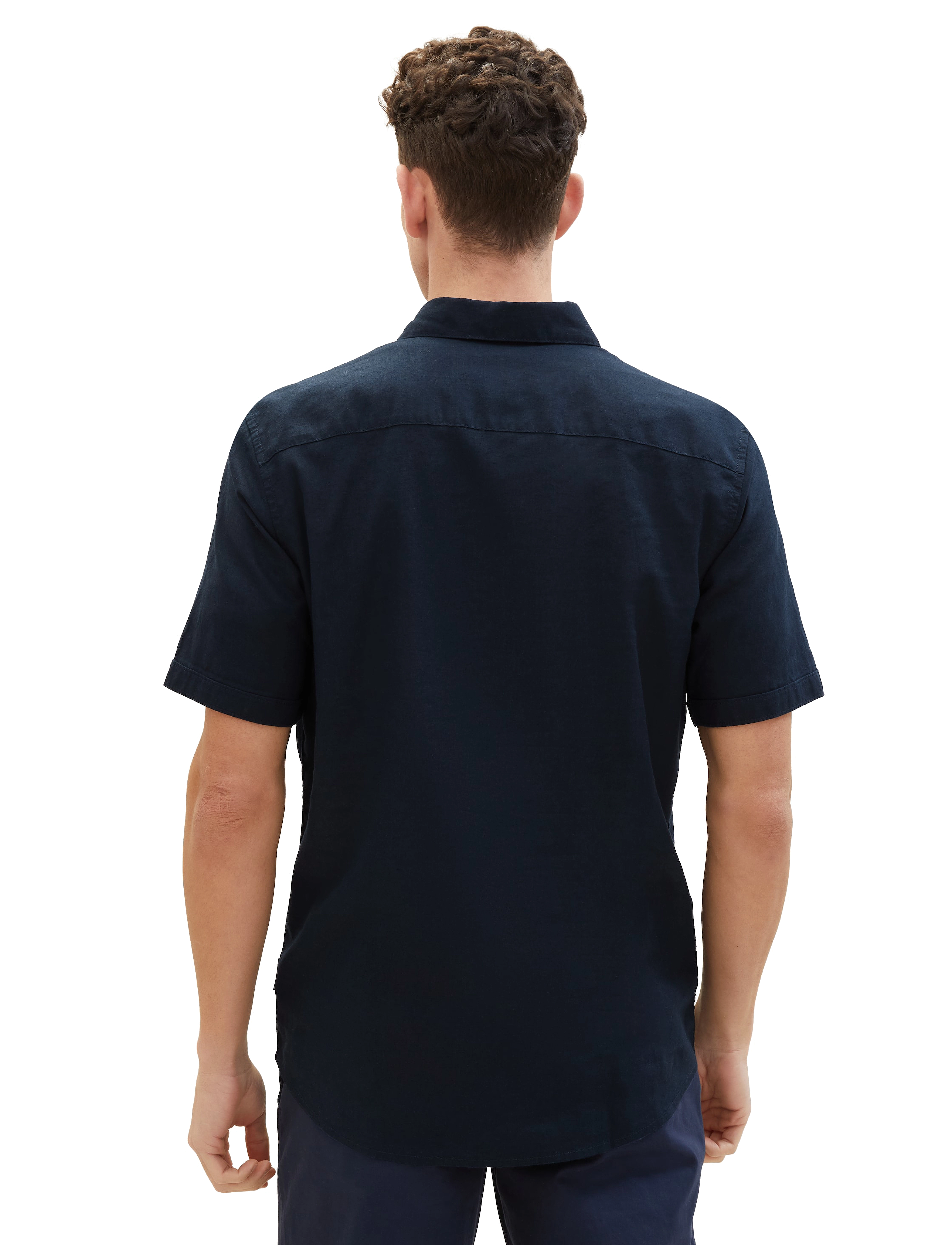 Tom Tailor - cotton linen shirt - sky captain blue - 3