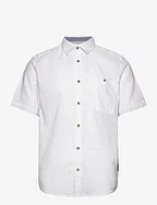 cotton linen shirt - WHITE