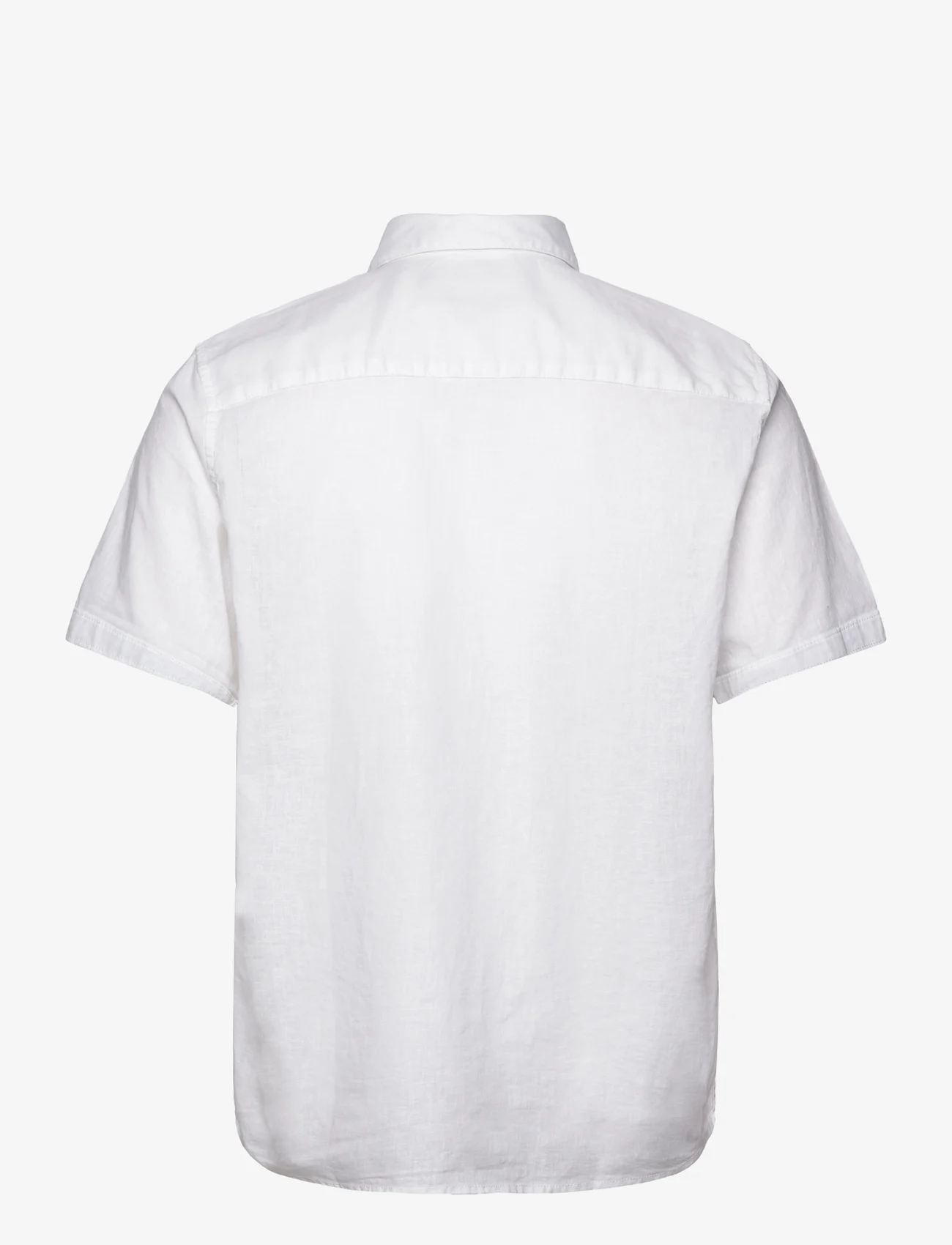 Tom Tailor - cotton linen shirt - linneskjortor - white - 1