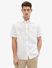 Tom Tailor - cotton linen shirt - linneskjortor - white - 3