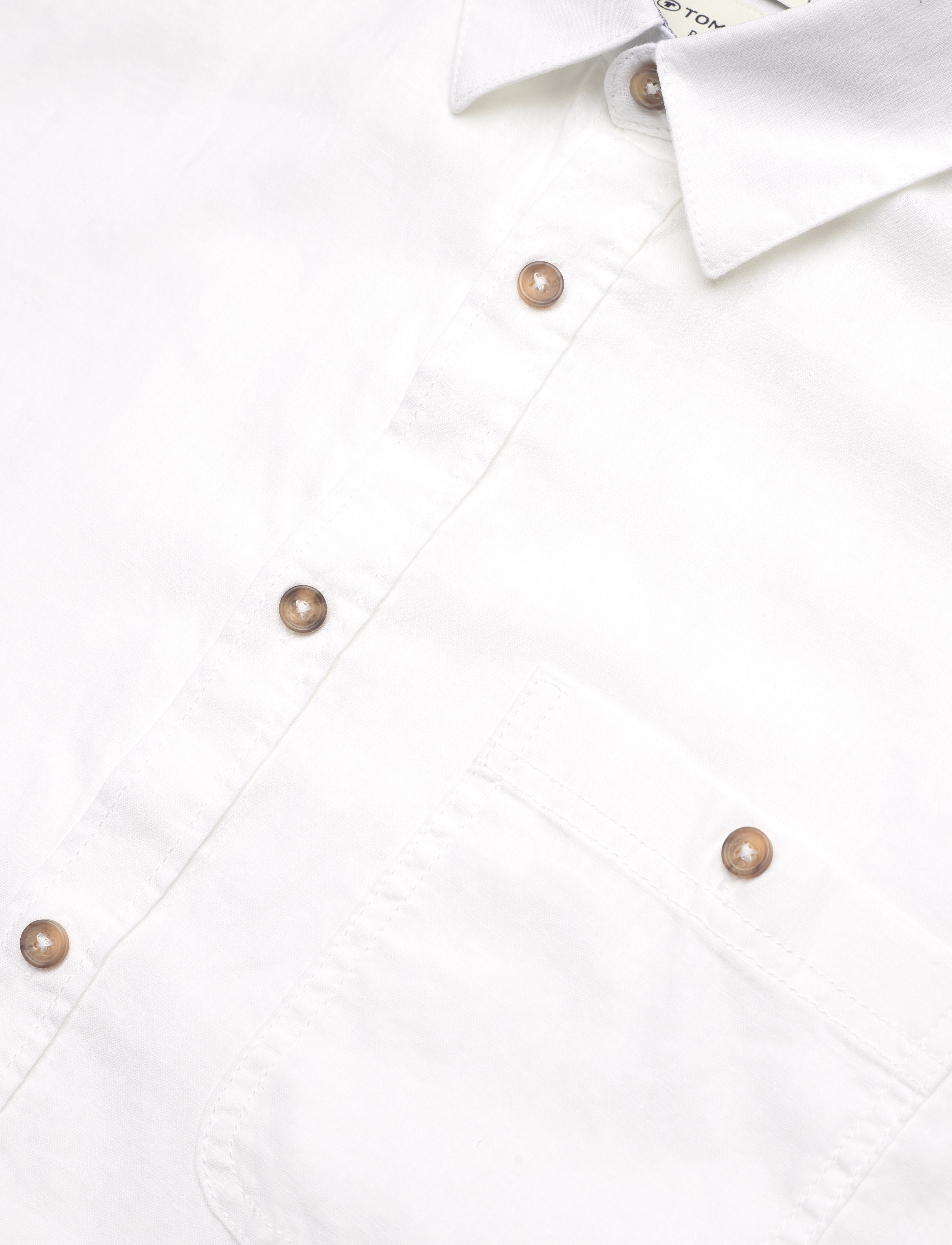 Tom Tailor - cotton linen shirt - white - 5
