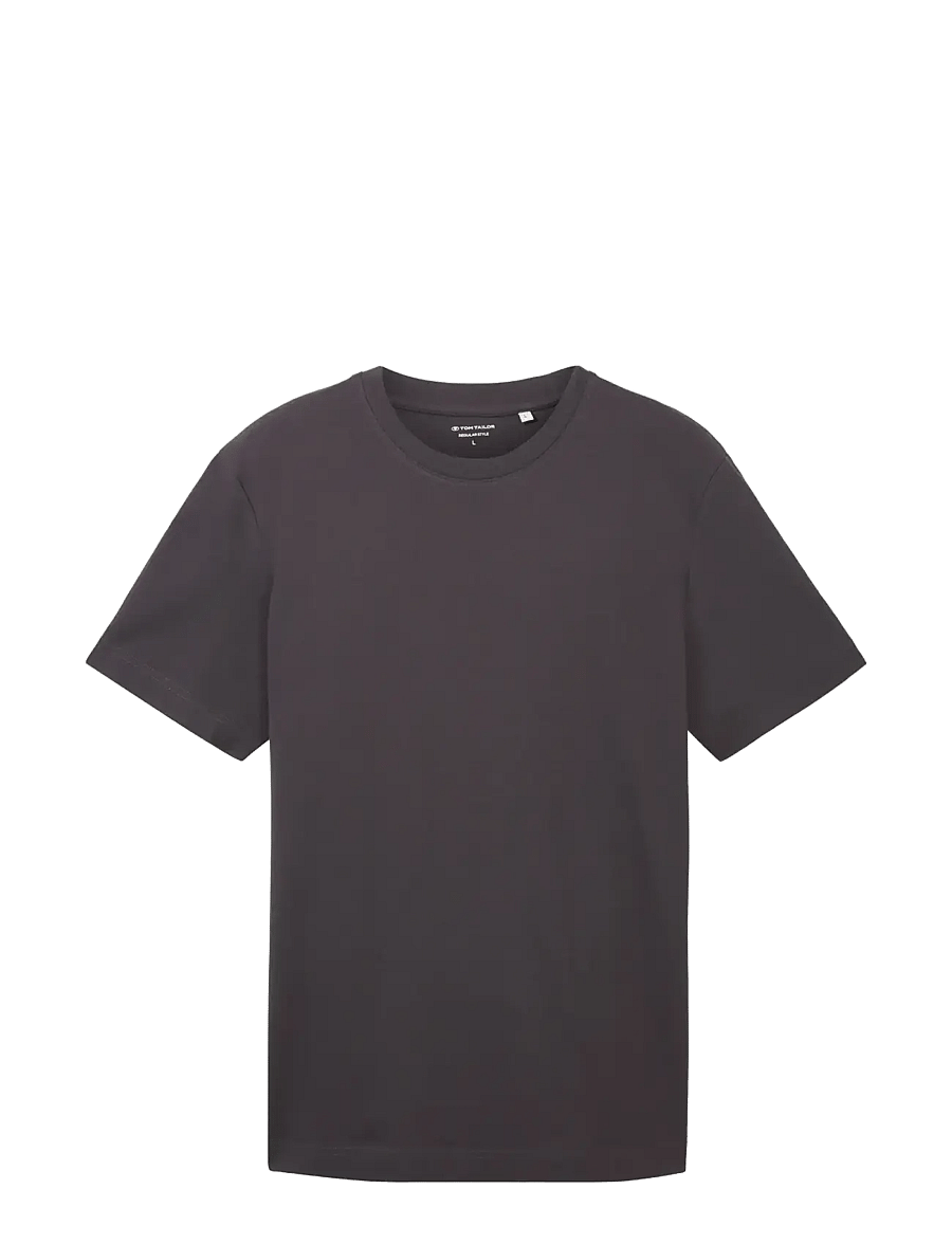 Tom Tailor - piqué t-shirt - kortärmade t-shirts - tarmac grey - 1