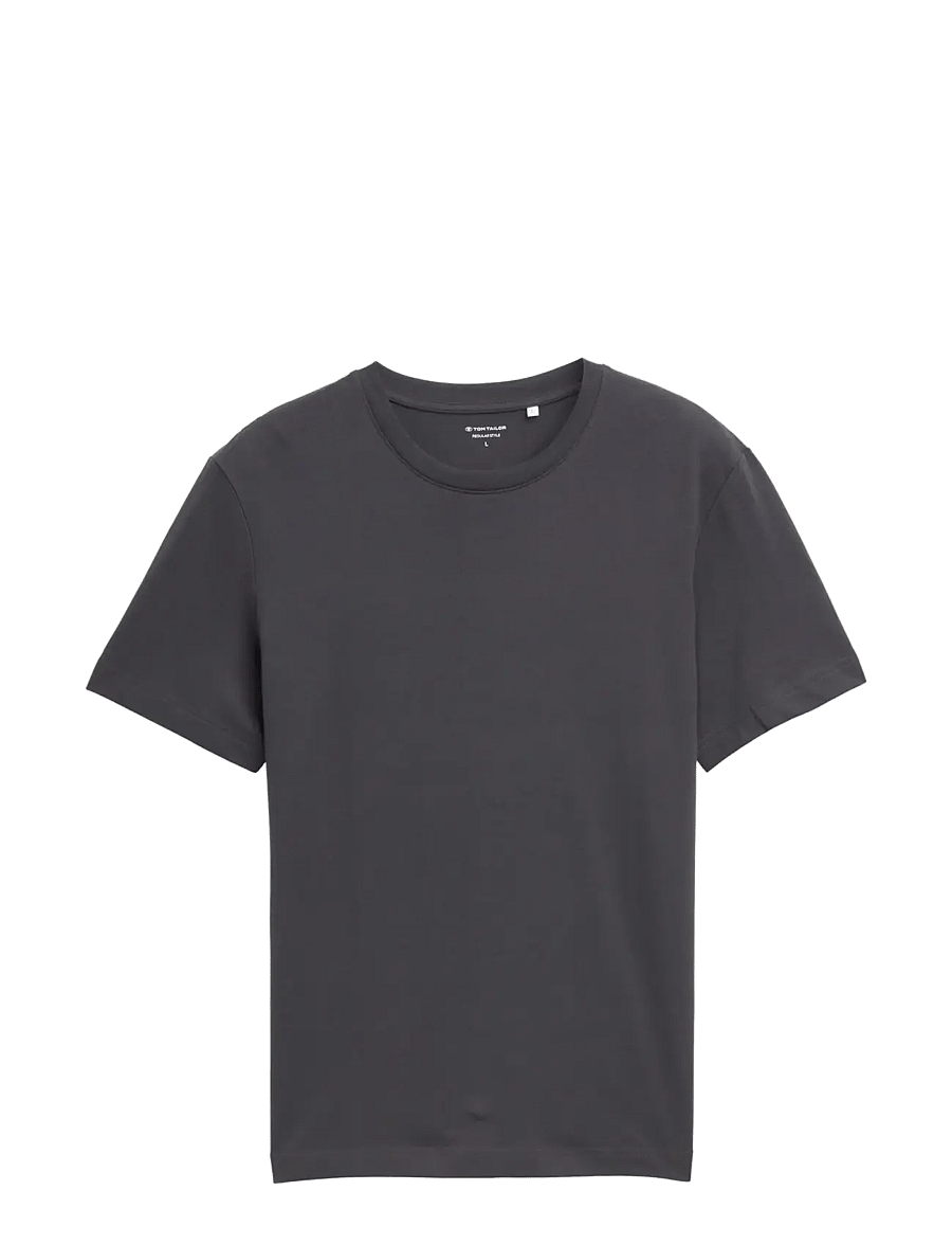Tom Tailor - piqué t-shirt - kortärmade t-shirts - tarmac grey - 1