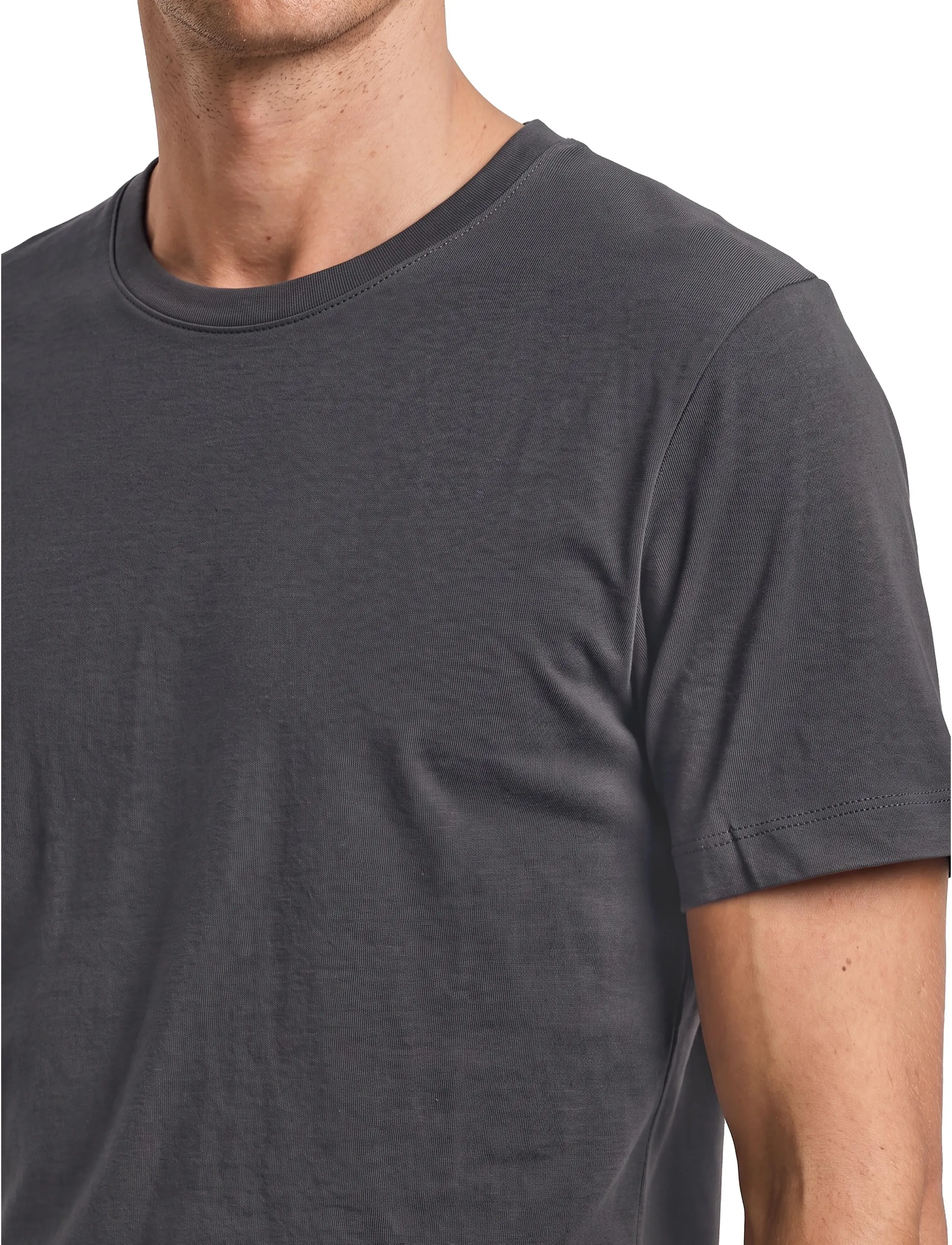 Tom Tailor - piqué t-shirt - kortärmade t-shirts - tarmac grey - 5