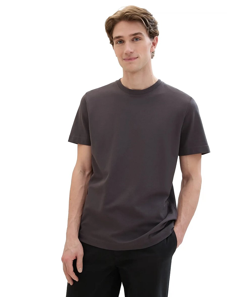 Tom Tailor - piqué t-shirt - kortärmade t-shirts - tarmac grey - 5