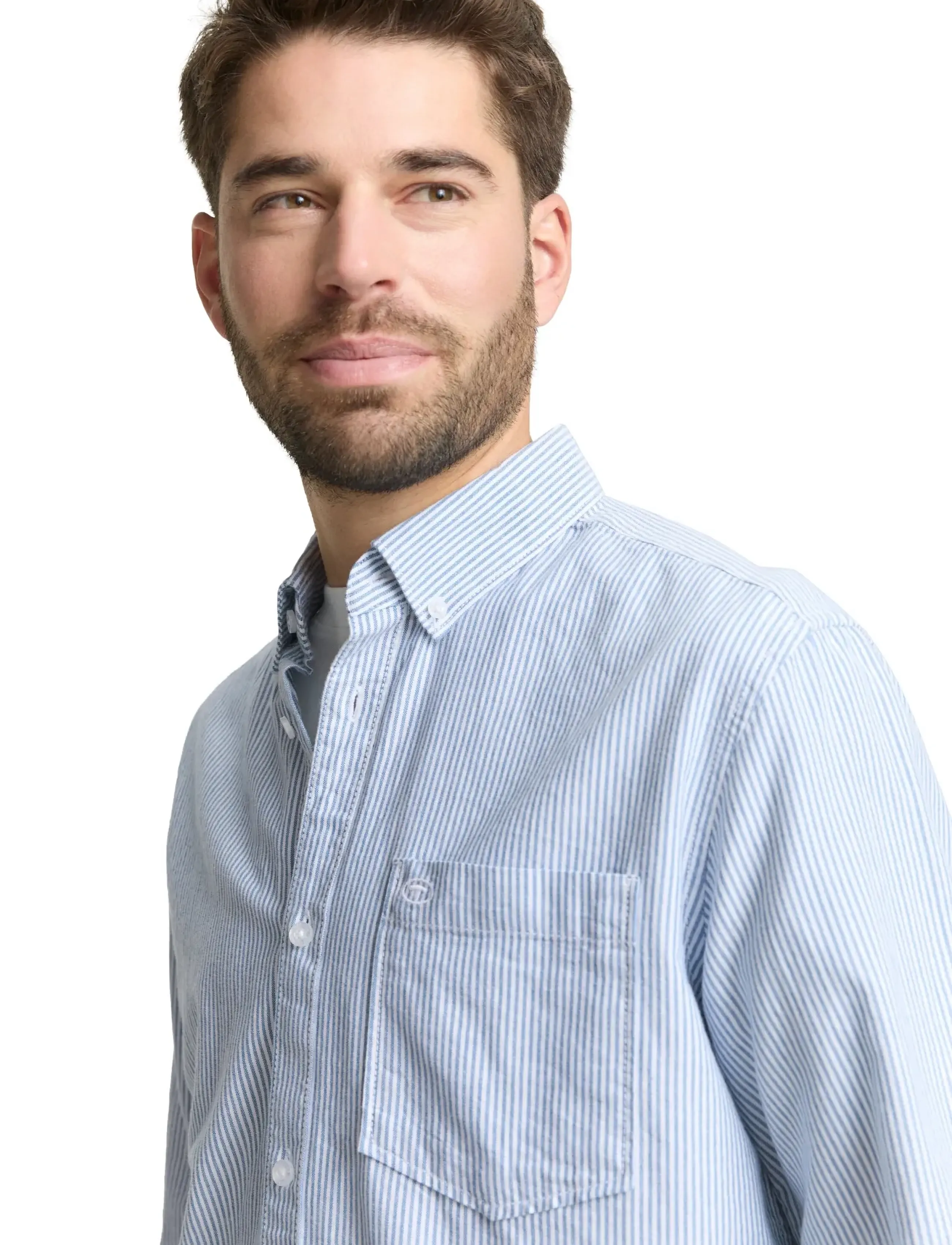 Tom Tailor - oxford shirt - oxford-hemden - blue petrol stripe - 4