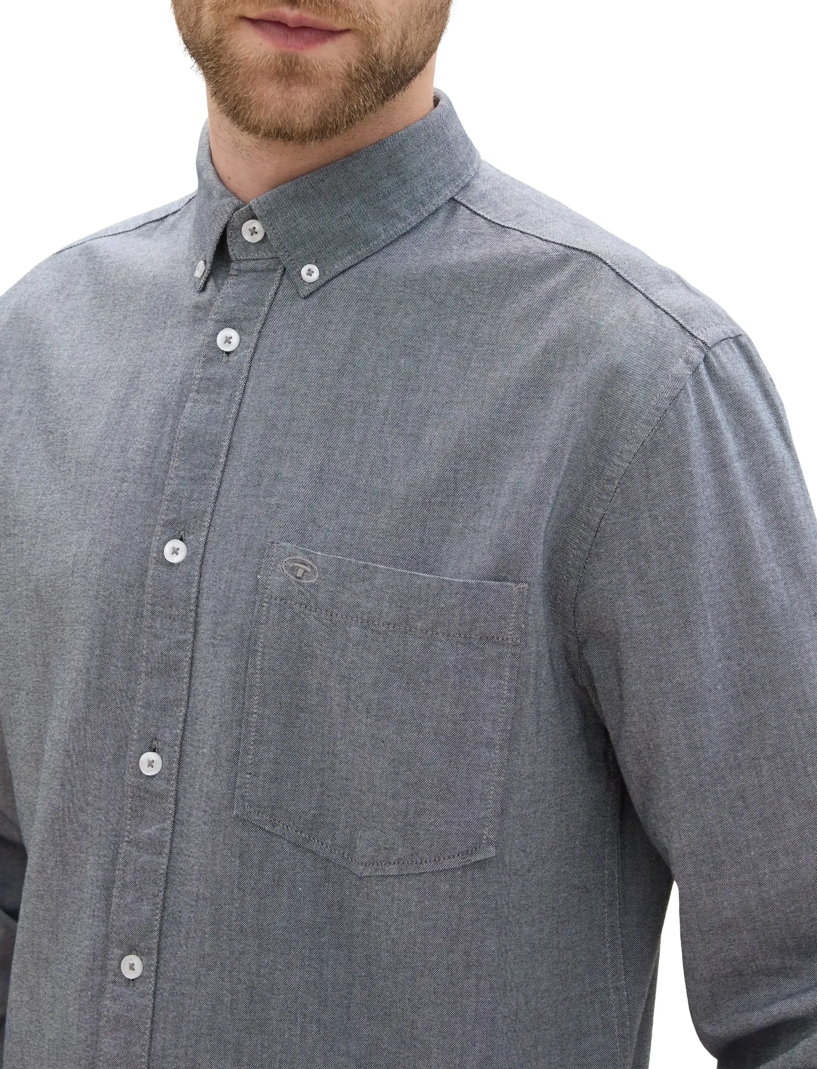 Tom Tailor - oxford shirt - chemises oxford - navy chambray - 3