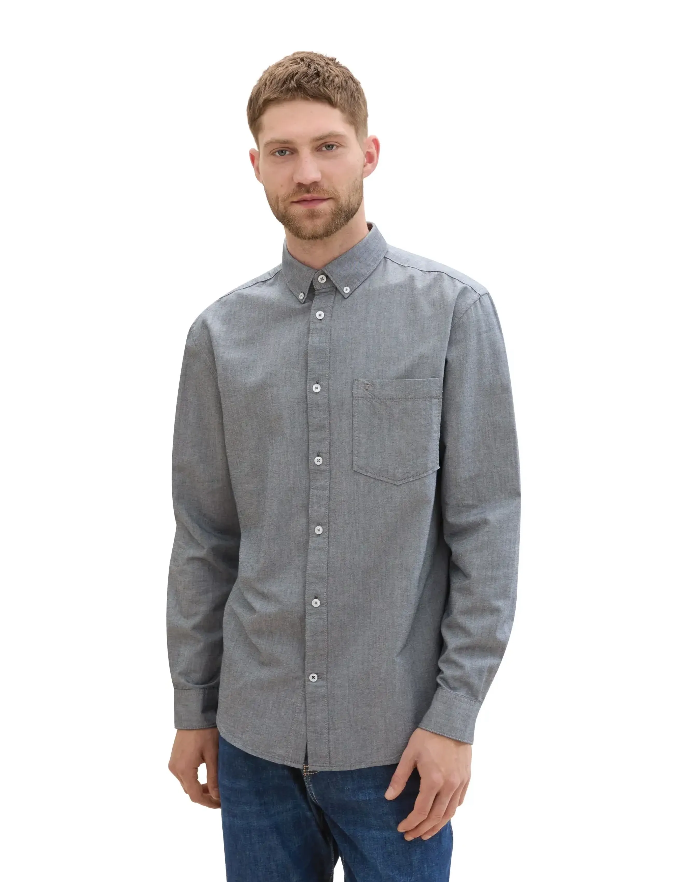 Tom Tailor - oxford shirt - chemises oxford - navy chambray - 4