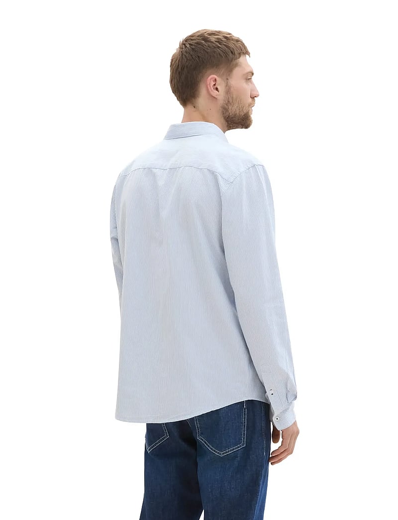 Tom Tailor - oxford shirt - oxford-hemden - white light blue stripe - 2