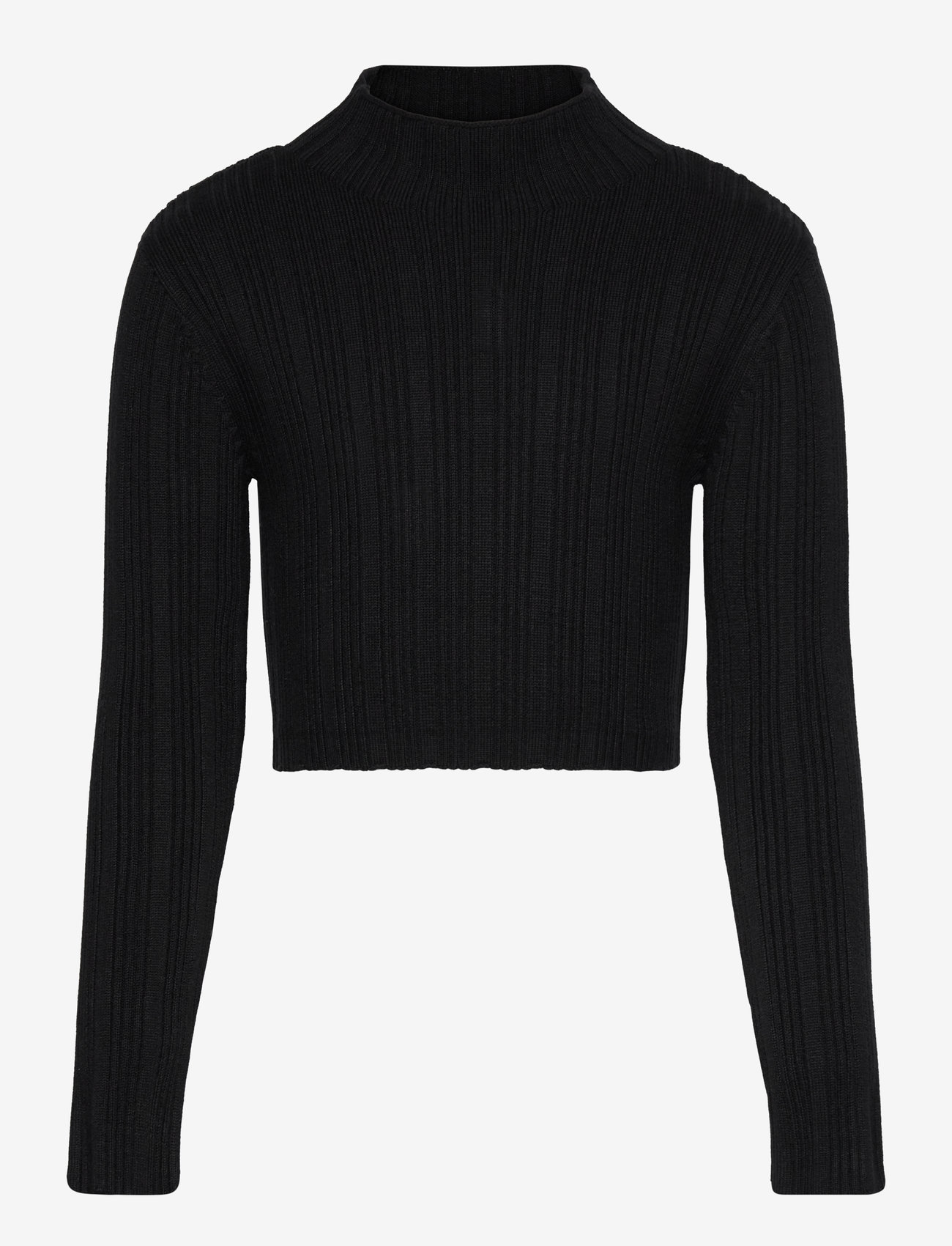 Tom Tailor - cropped knit pullover - heavy black - 0