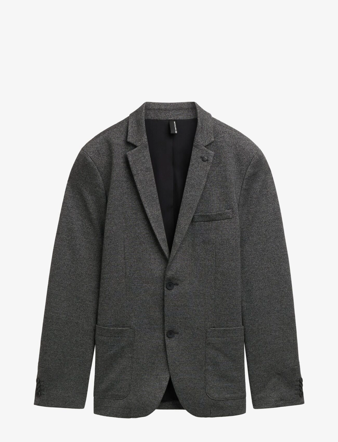 Tom Tailor pique blazer - Kleidung - BLACK WHITE SALT N PEPPER / grey