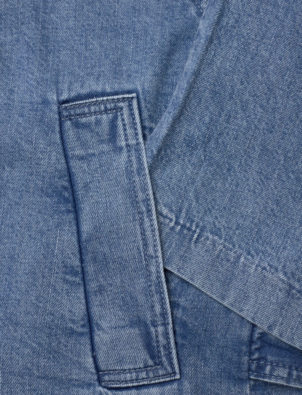 Tom Tailor - short denim trench - denim jackets - used mid stone blue denim - 3