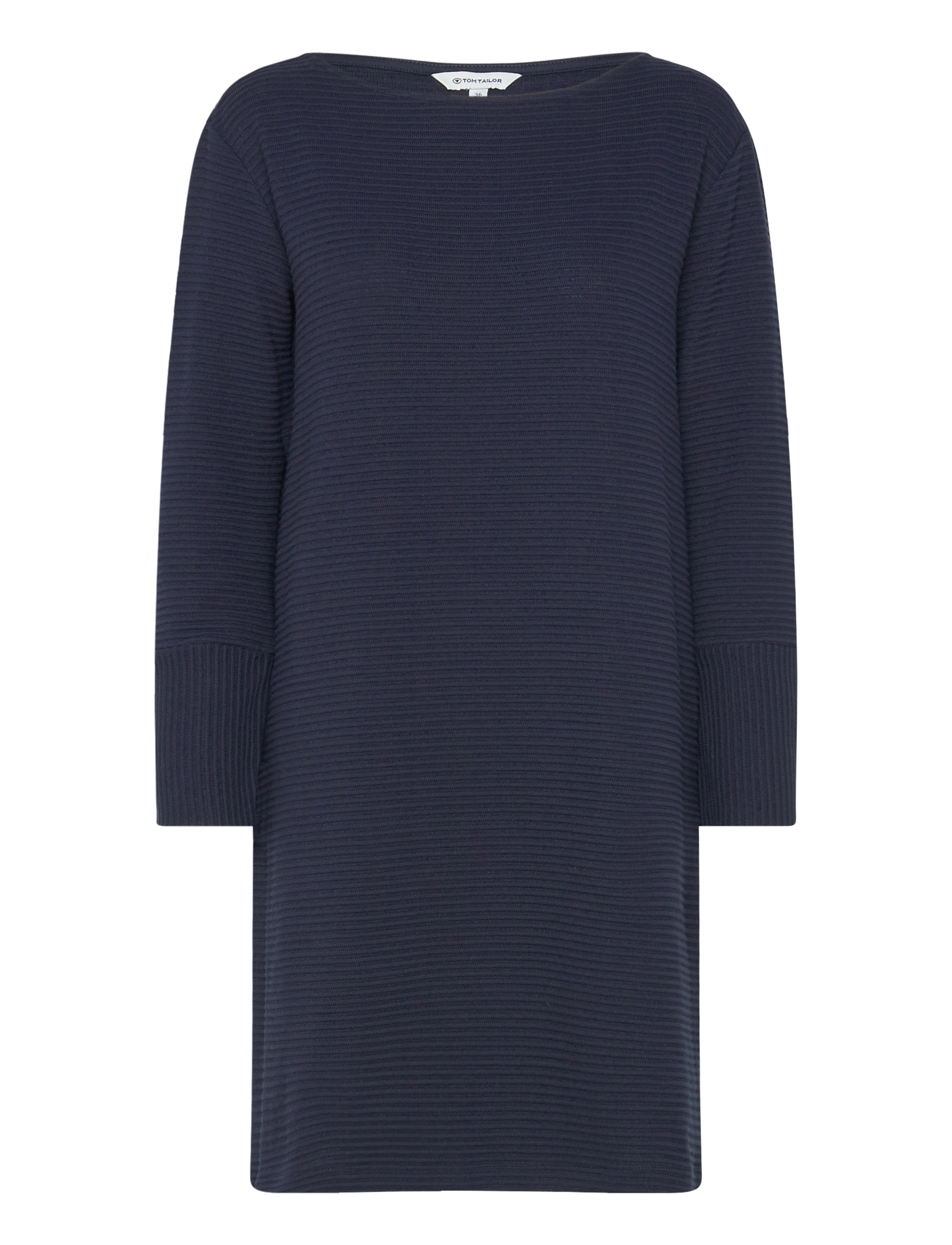 TOM TAILOR Structured Jersey Kleid Navy - 36 - Damen