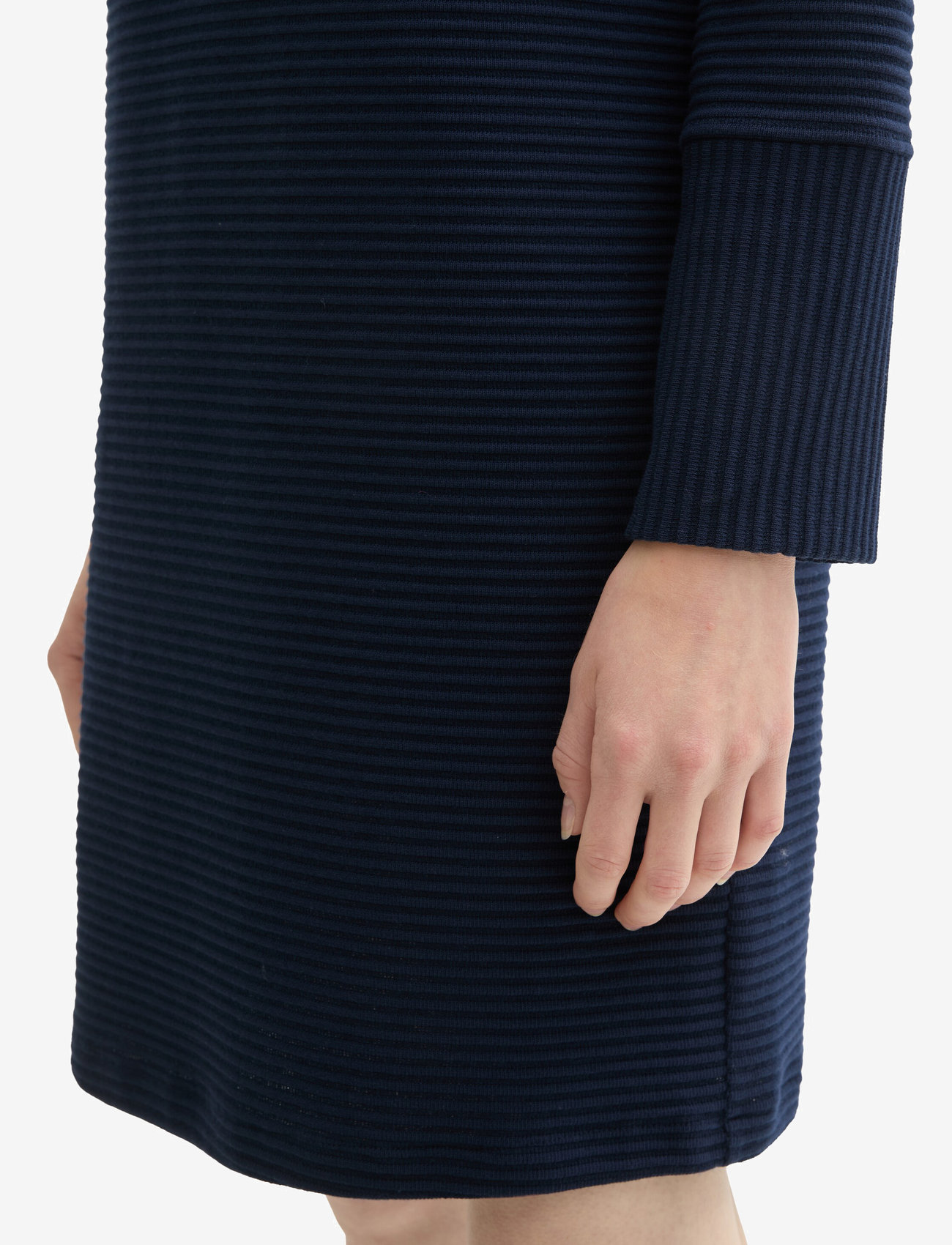 Tom Tailor - structured jersey dress - strikkjoler - sky captain blue - 4