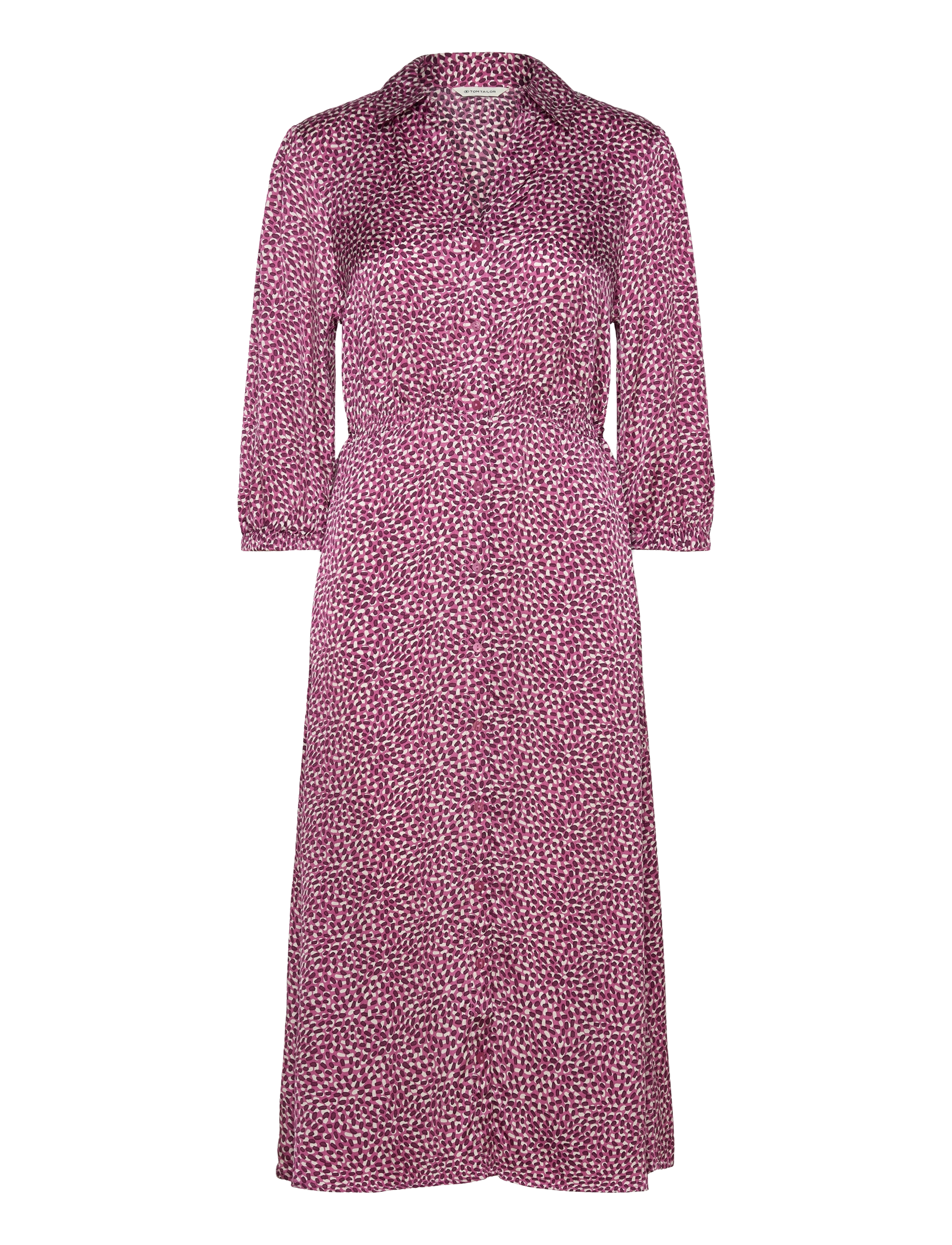 Tom Tailor printed feminine dress - Kleidung - ORGANIC BERRY DOT DESIGN / pink/rose