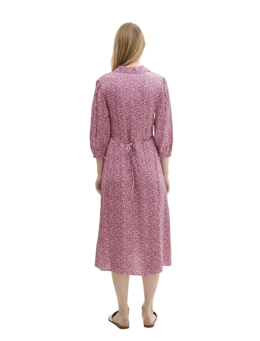 Tom Tailor - printed feminine dress - skjortekjoler - organic berry dot design - 3