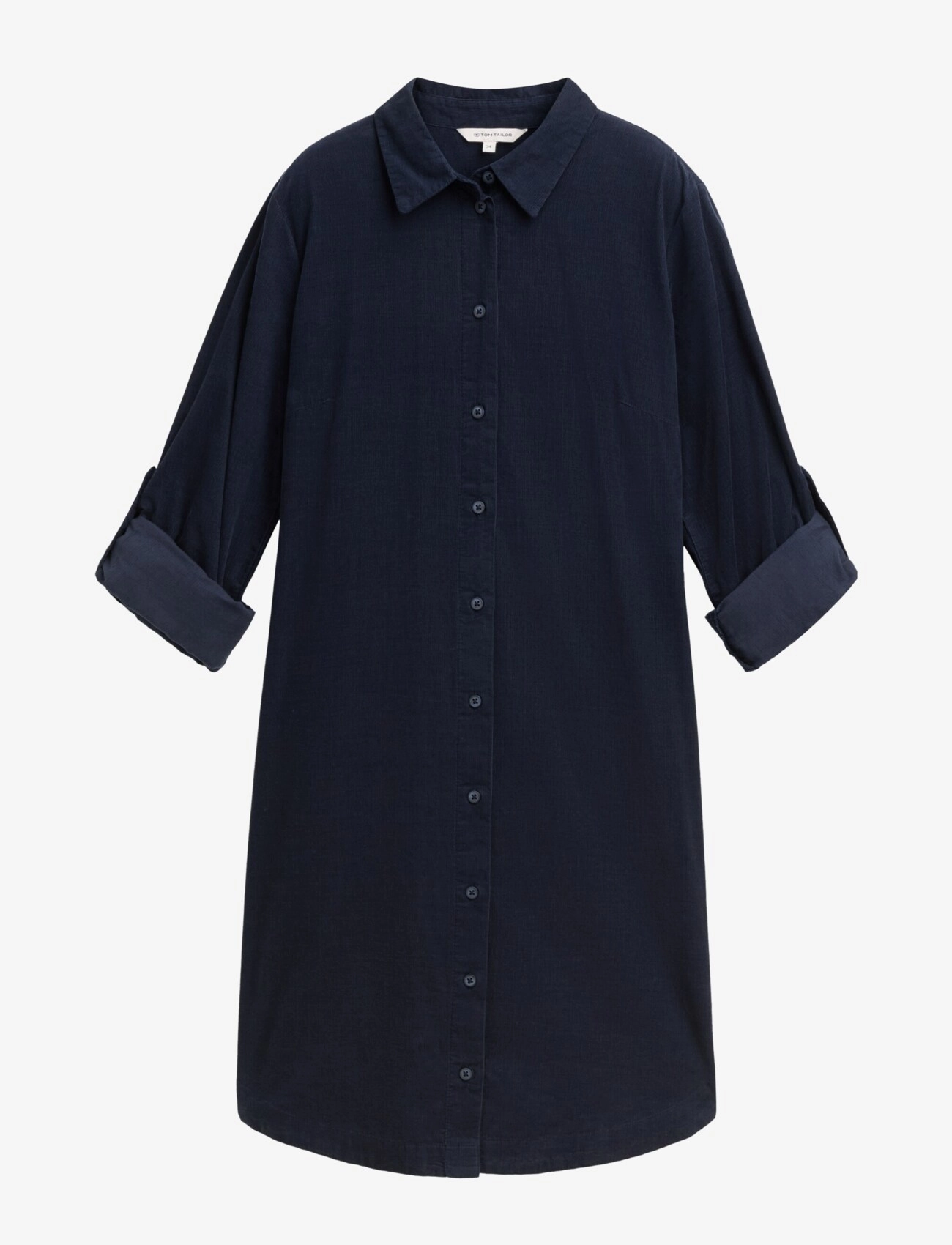 TOM TAILOR Solid Kordsamt Kleid Navy - 36 - Damen