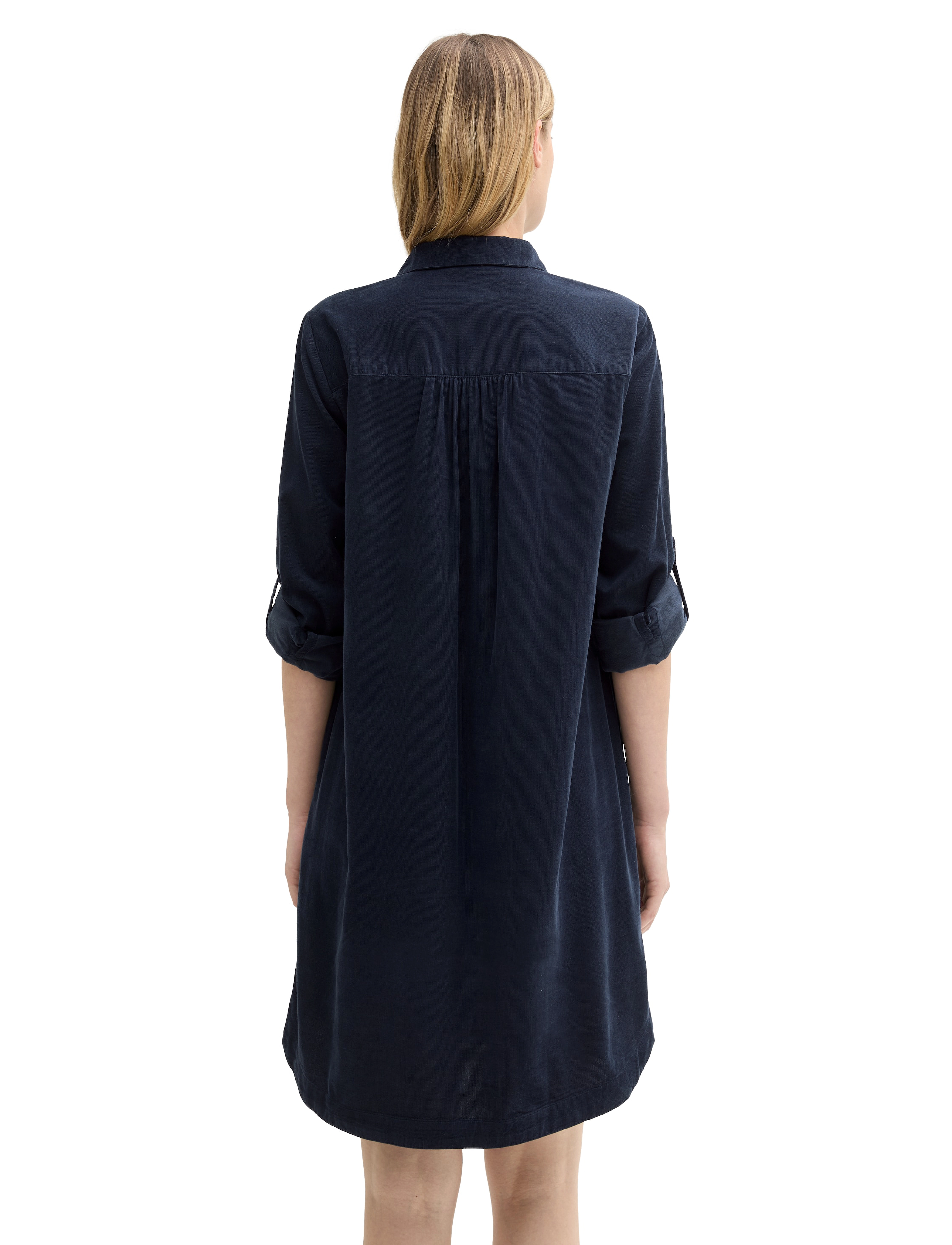 Tom Tailor - solid corduroy dress - kurze kleider - sky captain blue - 2