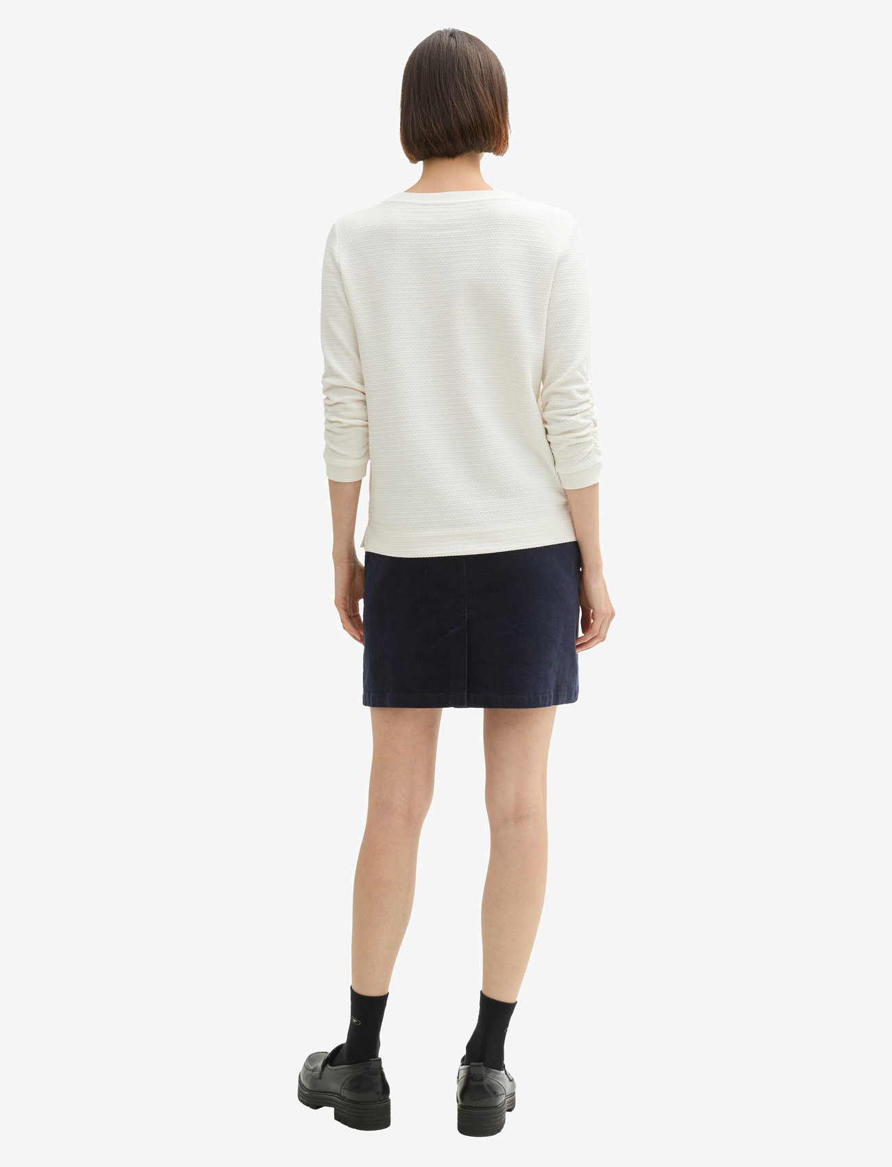 Tom Tailor - solid corduroy skirt - trumpi sijonai - sky captain blue - 2