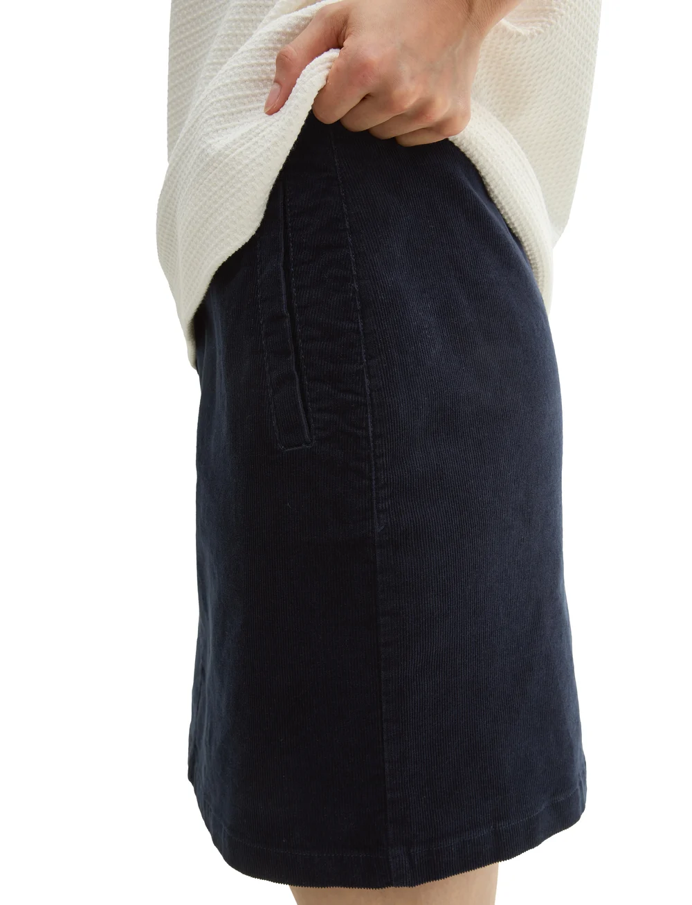 Tom Tailor - solid corduroy skirt - korte nederdele - sky captain blue - 4