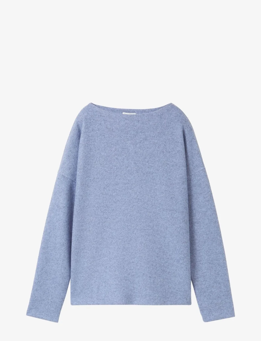 Tom Tailor - Sweatshirt cosy rib - stickade tröjor - calm blue melange - 1