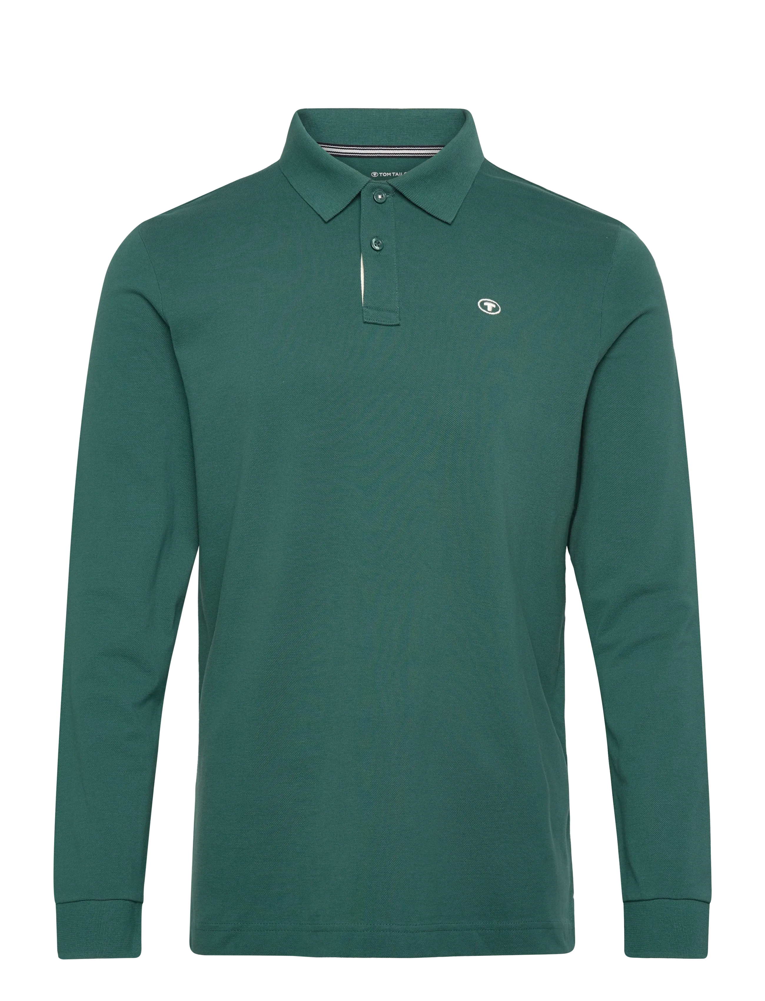 basic polo with contrast - JASPER GREEN