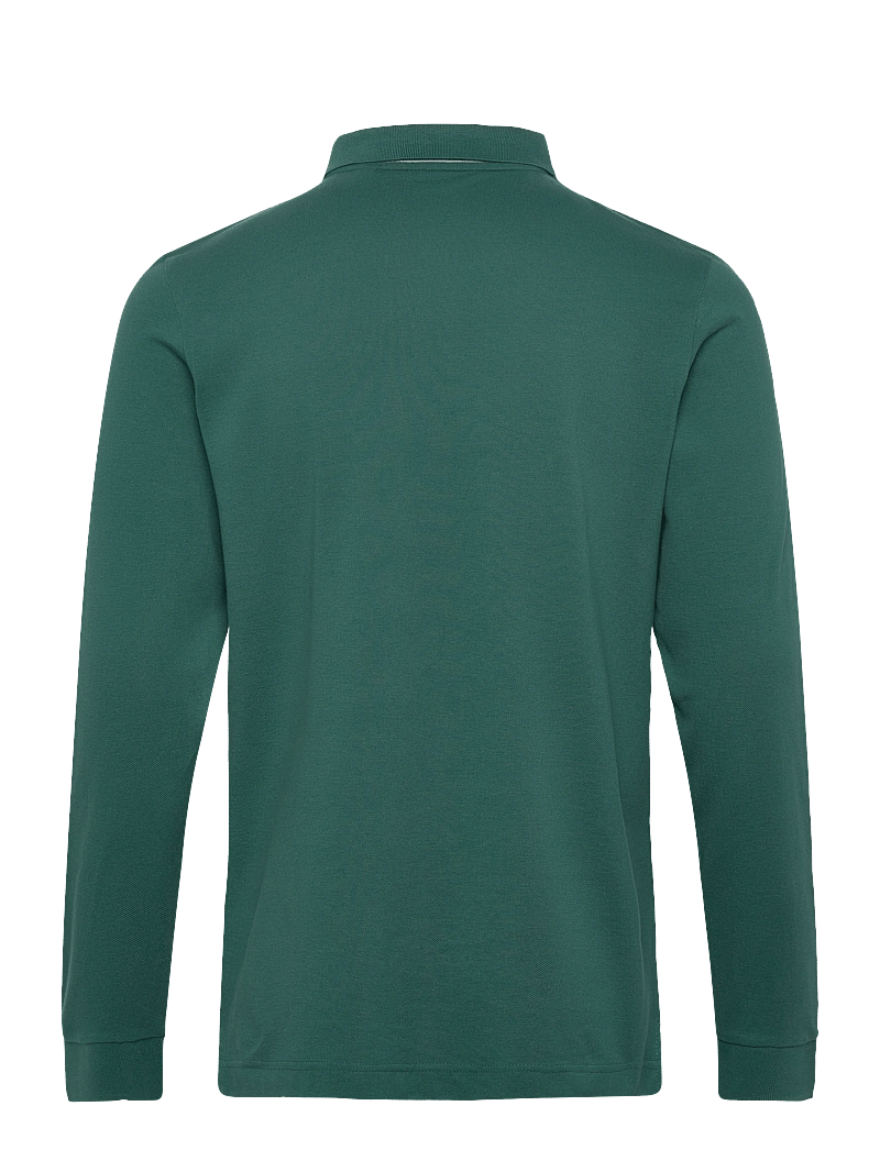 Tom Tailor - basic polo with contrast - langærmede poloer - jasper green - 2