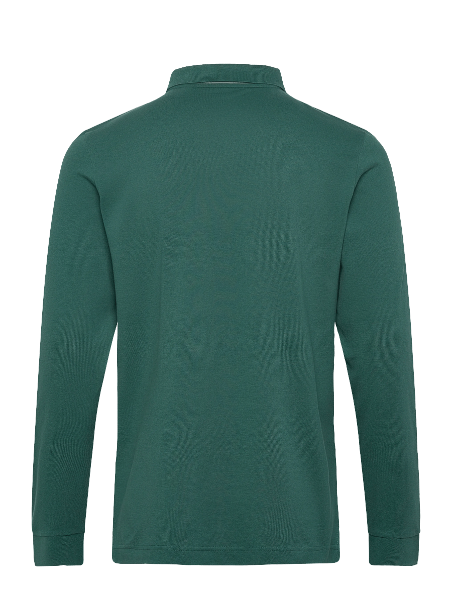 Tom Tailor - basic polo with contrast - langärmelig - jasper green - 2