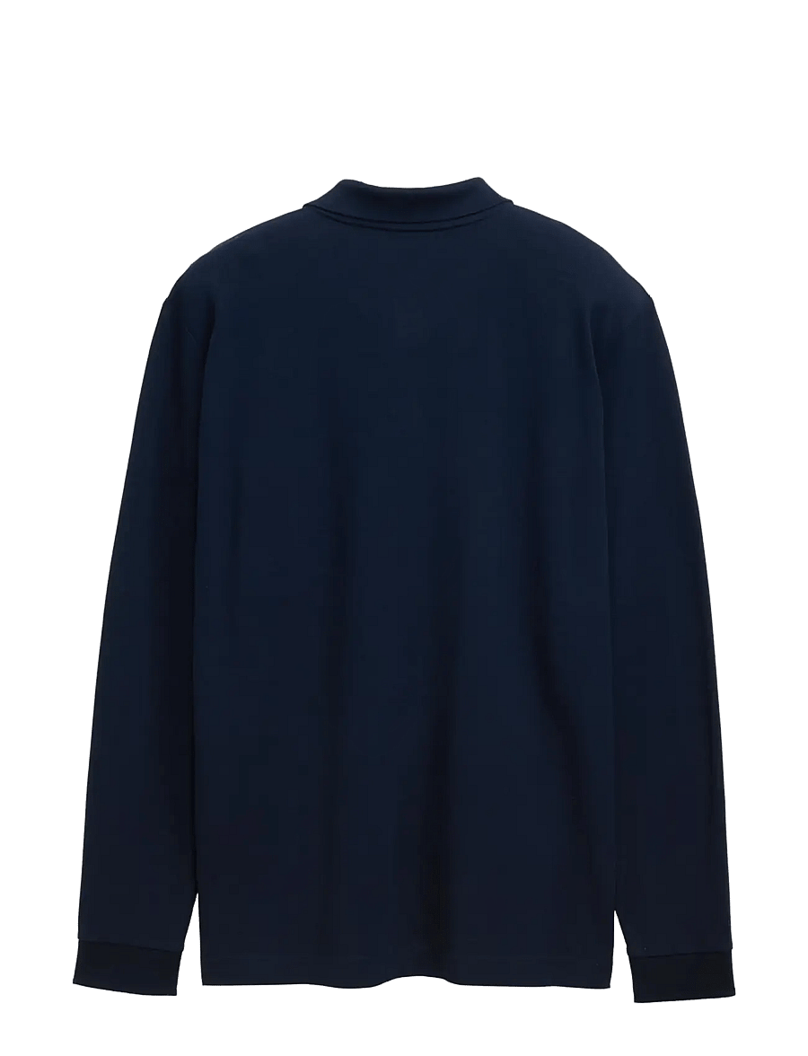 Tom Tailor - basic polo with contrast - langärmelig - sky captain blue - 2