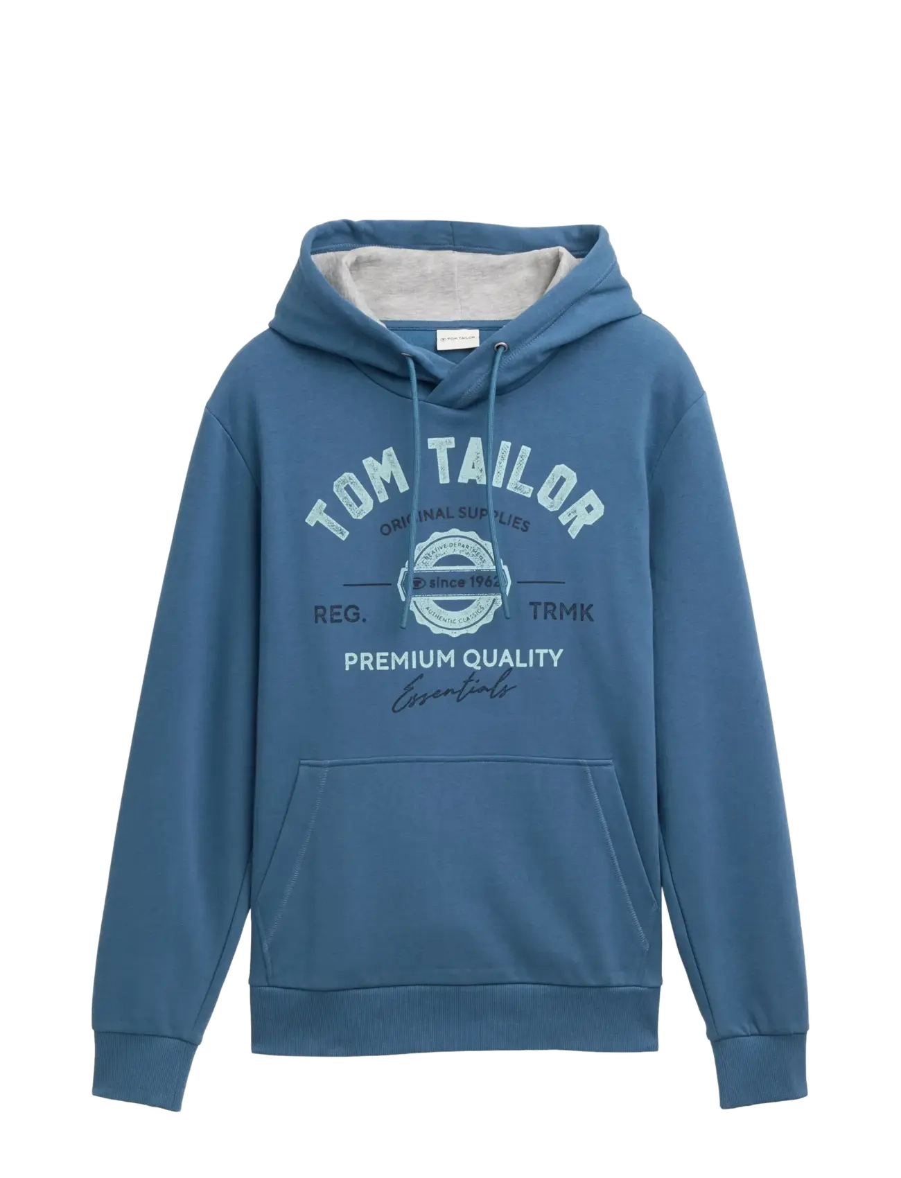 TOM TAILOR Hoodie With Print Blau - L - Herren