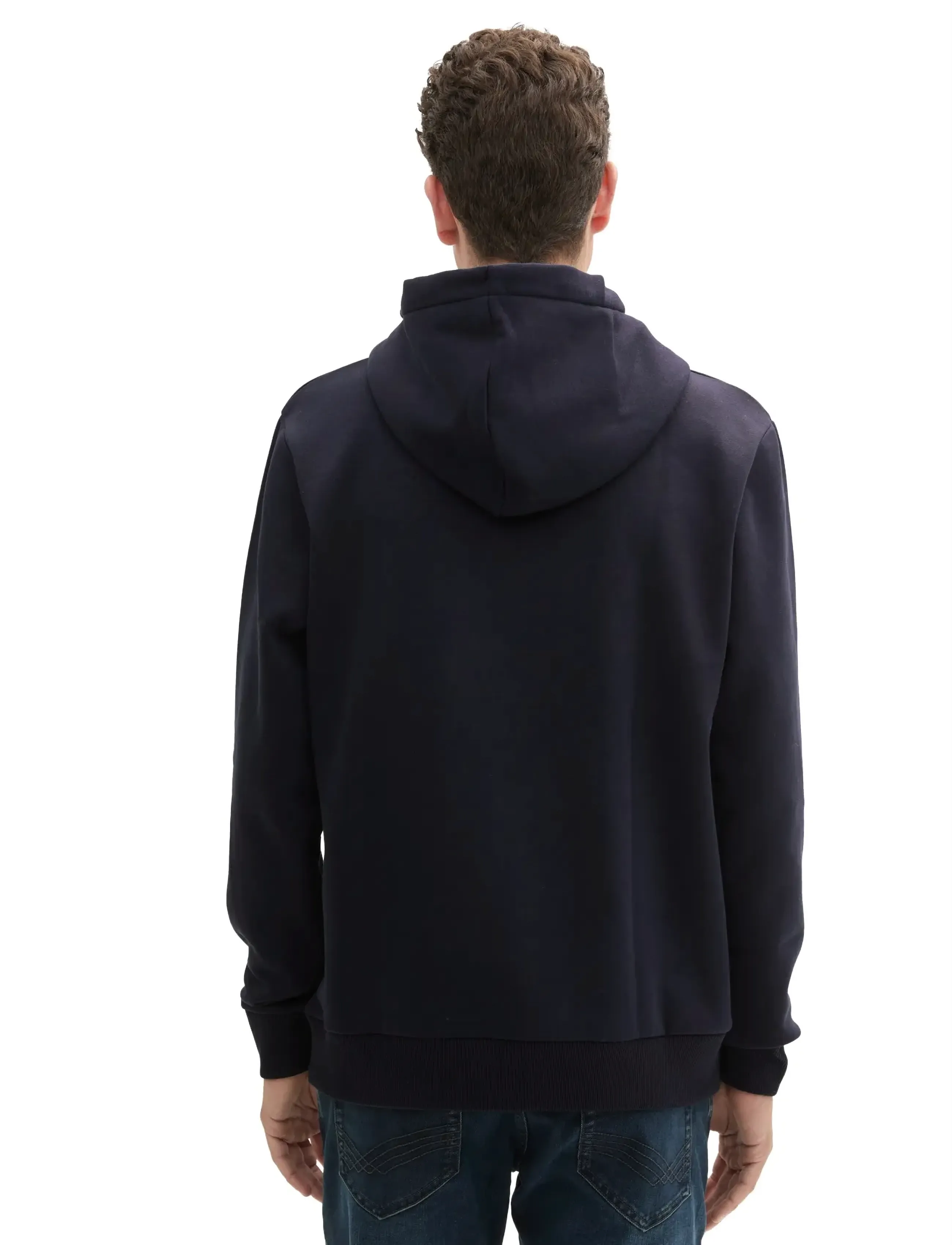 Tom Tailor hoodie with print - Kapuzenpullover - SKY CAPTAIN BLUE / navy